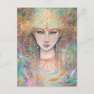 Sommergeist Feen-Fantasie-Kunst von Molly Harrison Postkarte