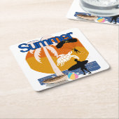 Sommergeist Rechteckiger Pappuntersetzer (angewinkelt)