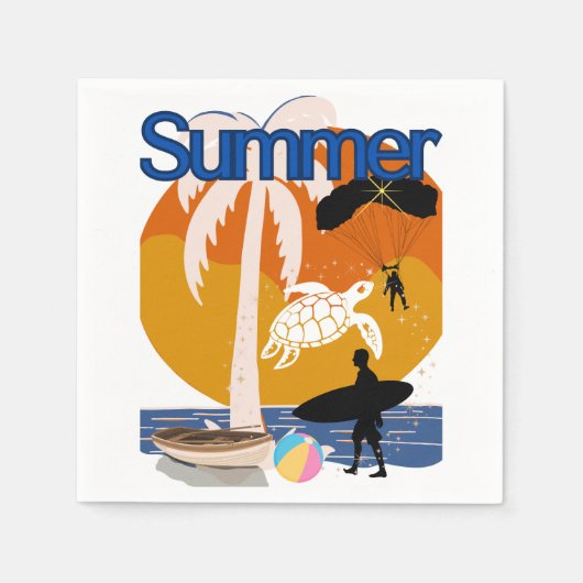 Sommergeist Serviette (Vorderseite)