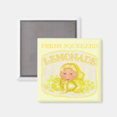 Sommergelbe Limonaden-Magnet Magnet (Vorderseite/Rückseite)