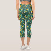 Sommergelbe Lüster Capri Leggings (Rückseite)