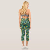 Sommergelbe Lüster Capri Leggings (Rückseite)