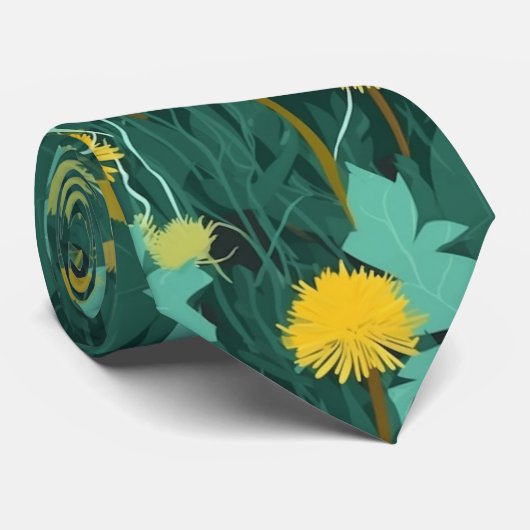 Sommergelbe Lüster Krawatte (Gerollt)