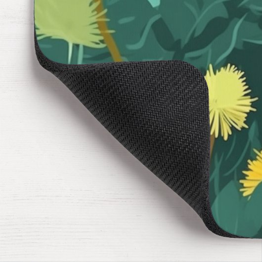 Sommergelbe Lüster Mousepad (Ecke)