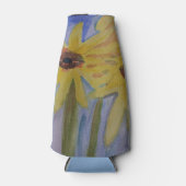 Sommergelbe Sonnenblumen Flaschenkühler (Vorderseite)