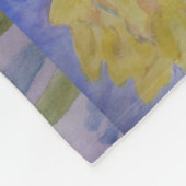 Sommergelbe Sonnenblumen Fleecedecke (Ecke)