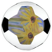 Sommergelbe Sonnenblumen Fußball (Gedreht)