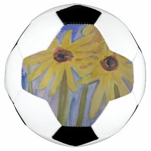 Sommergelbe Sonnenblumen Fußball
