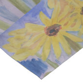 Sommergelbe Sonnenblumen Mittelgroßer Tischläufer (Ecke)