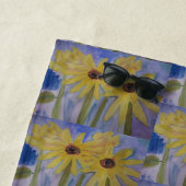 Sommergelbe Sonnenblumen Strandtuch (Beispiel)