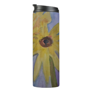 Sommergelbe Sonnenblumen Thermal Tumbler Thermosbecher
