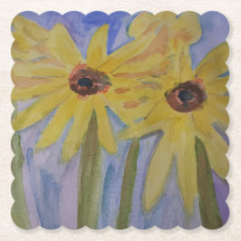 Sommergelbe Sonnenblumen Untersetzer