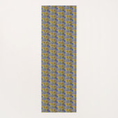 Sommergelbe Sonnenblumen Yogamatte (Rückseite)