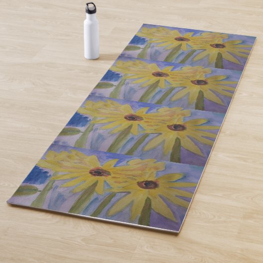 Sommergelbe Sonnenblumen Yogamatte (Beispiel)
