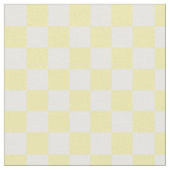 Sommergelbe und weiße Tafelmuster Stoff (Nahaufnahme)