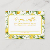 Sommergelbes Zitronenwölkchen Begleitkarte (Vorderseite)