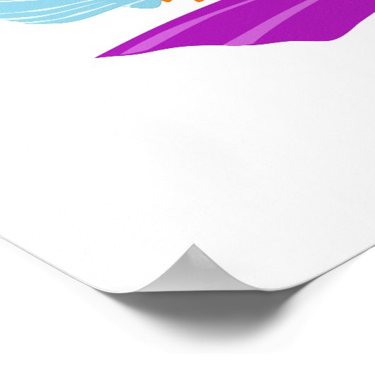 Sommergenom mit Schnorchel und Brille Poster (Ecke)