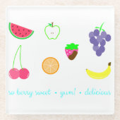 Sommergeruch Glasuntersetzer (Vorderseite)