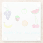 Sommergeruch Glasuntersetzer (Rückseite)