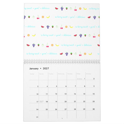 Sommergeruch Kalender (Jan 2027)