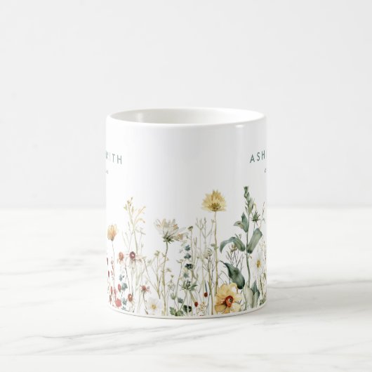 Sommergeschäft Wildblume Kaffeetasse (Mittel)
