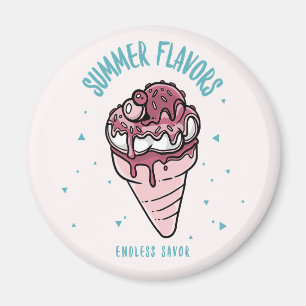 Sommergeschmack Tropfeis Magnet