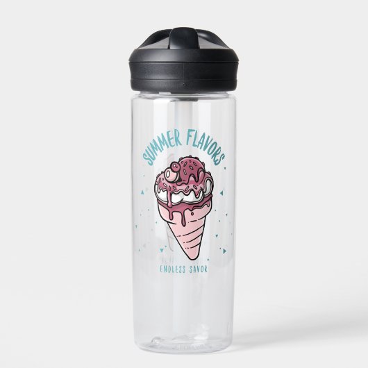 Sommergeschmack Tropfeis Trinkflasche (Vorderseite)