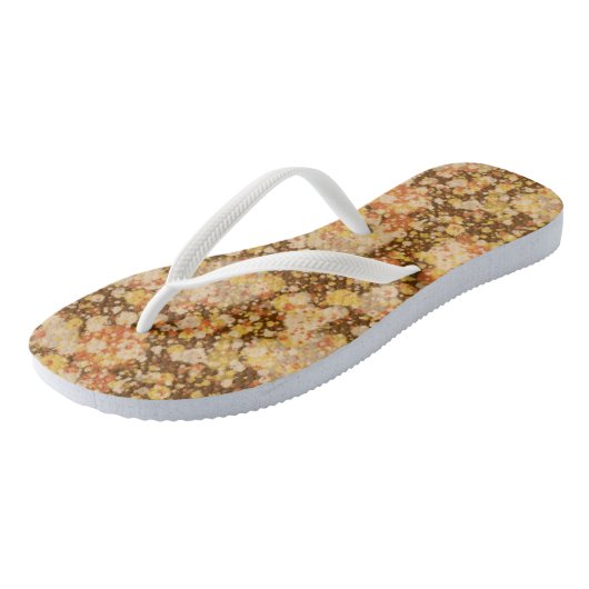 Sommergestein geometrisch Abstrakt Badesandalen (Schrägansicht)