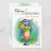 Sommergetränk Einladung (Vorne/Hinten)