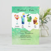 Sommergetränke Einladung (Stehend Vorderseite)