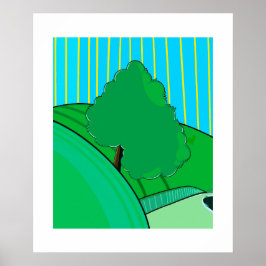 Sommerglanz – Minimalistisches saisonales Poster v