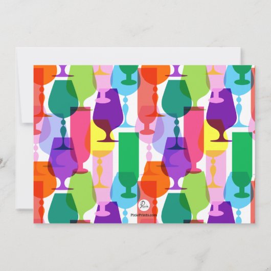 Sommergläser Weinprobe Einladung (Rückseite)