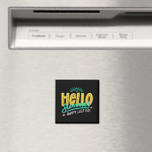 Sommerglücklicher letzter Schullehrertag Magnet (In Situ (Geschirrspüler))