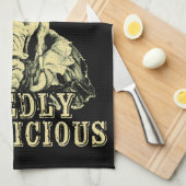 Sommergoth Spooky Hexe mit Eis Geschirrtuch (Viertel Falte)