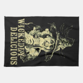 Sommergoth Spooky Hexe mit Eis Geschirrtuch (Horizontal)