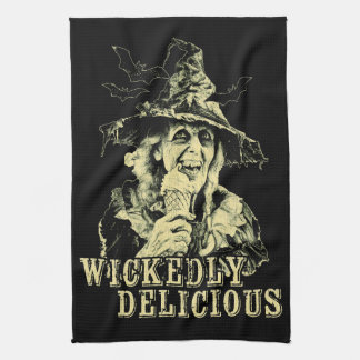 Sommergoth Spooky Hexe mit Eis Geschirrtuch