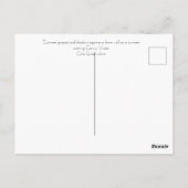 Sommergräser und Schatten Postkarte (Rückseite)