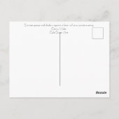 Sommergräser und Schatten Postkarte (Rückseite)