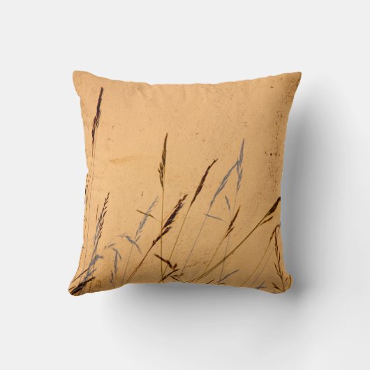 Sommergräser und Schatten Postkartenverpackung Acr Kissen (Rückseite)