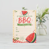 Sommergrillfest Einladung (Stehend Vorderseite)