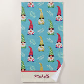 Sommergrünen mit Fruchtmuster nach Maß Strandtuch (Vorderseite)