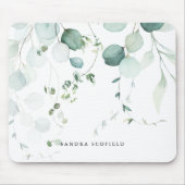 Sommergrüner Eukalyptus Leaf Personalisiert einfac Mousepad (Vorne)