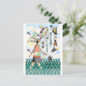 Sommergrüßkarte Postkarte (Stehend Vorderseite)