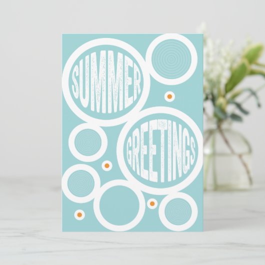Sommergrussrunde Karte (Stehend Vorderseite)
