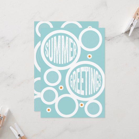 Sommergrussrunde Karte (Vorderseite/Rückseite Beispiel)