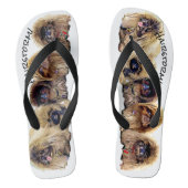 Sommerhaarstürm! Erwachsene Flip Flops, breite Str Badesandalen (Fußbett)