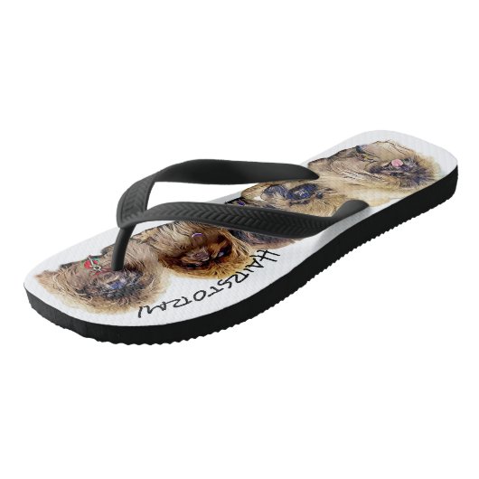 Sommerhaarstürm! Erwachsene Flip Flops, breite Str Badesandalen (Schrägansicht)