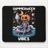 SommerHalloween Funny Skeletter Eiscreme Mousepad (Vorne)