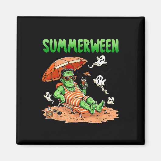 SommerHalloween Sommer Frankenstein Boo Magnet (Vorne)