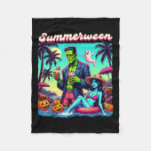 SommerHalloween Zombie Frankenstein Bo Fleecedecke (Vorderseite)